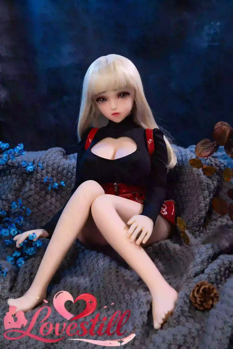 80cm ミニドール プラチナブロンド|アニメ系フェイス・2穴・軽量7kgの小型リアルドール 一体ずつ仕上げる精巧なメイク・造形