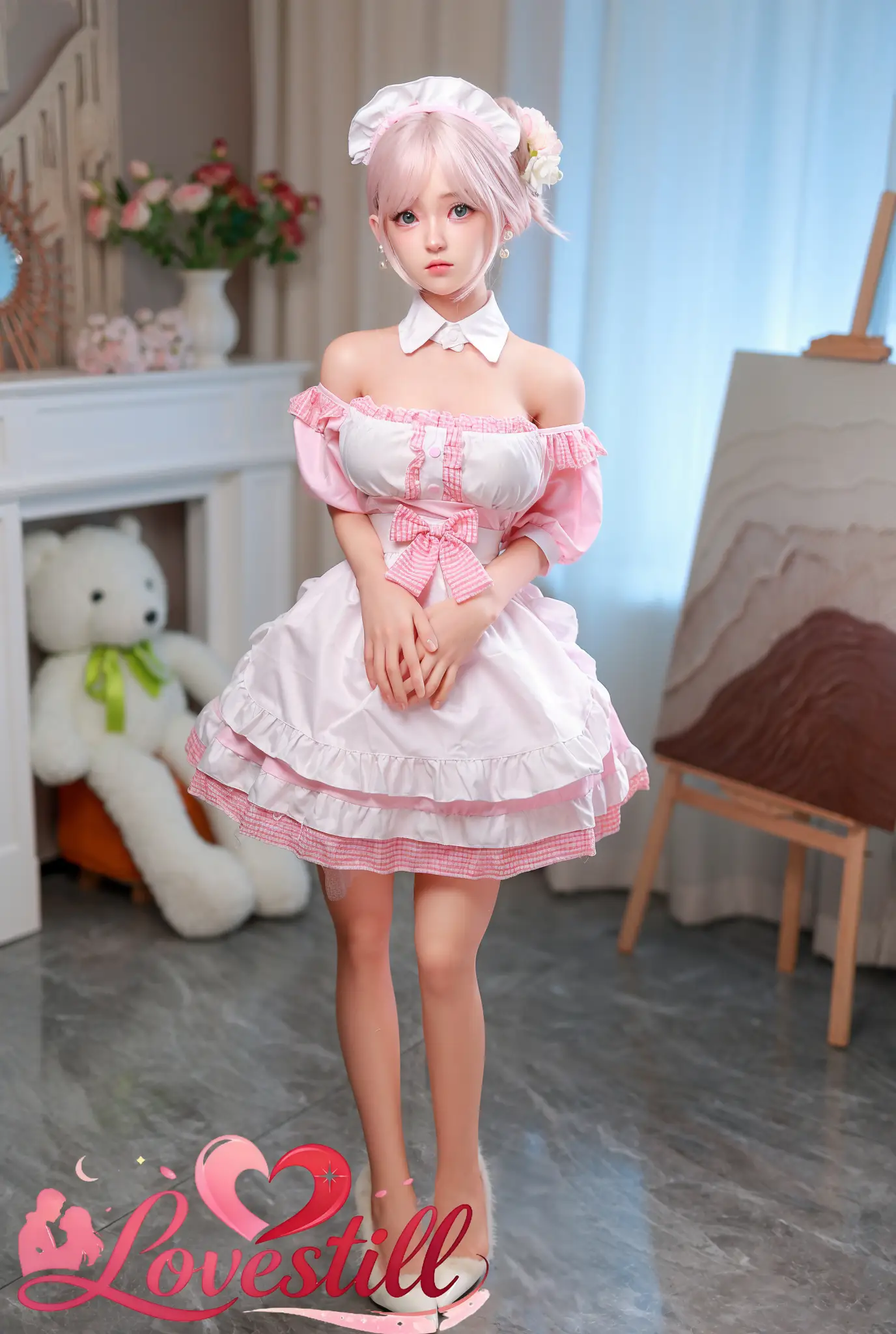 【日本倉庫在庫・即納】150cm Eカップ シリコンヘッド×TPEハイブリッドドール｜清楚フェイス・（身長150cm・Eカップ・シリコンTPEハイブリッド・2穴・日本国内即納）｜lovestill 正規品｜サムネイル4